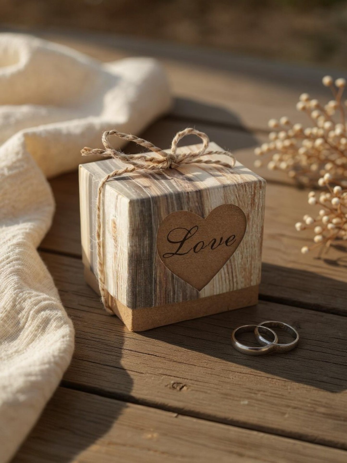 Heart Box - rustic