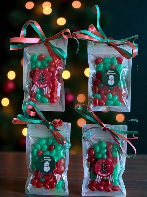 Christmas - Small Bag (with Jelly Beans) - 4 pack