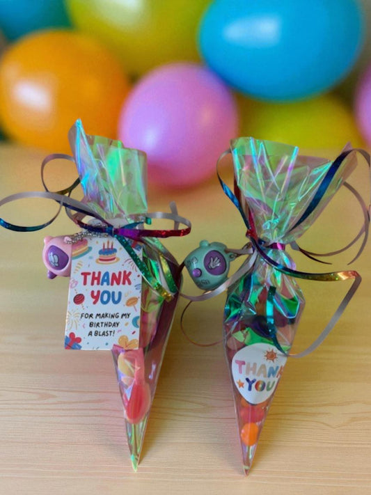 Small cone bag (with party mix lollies or jelly beans)