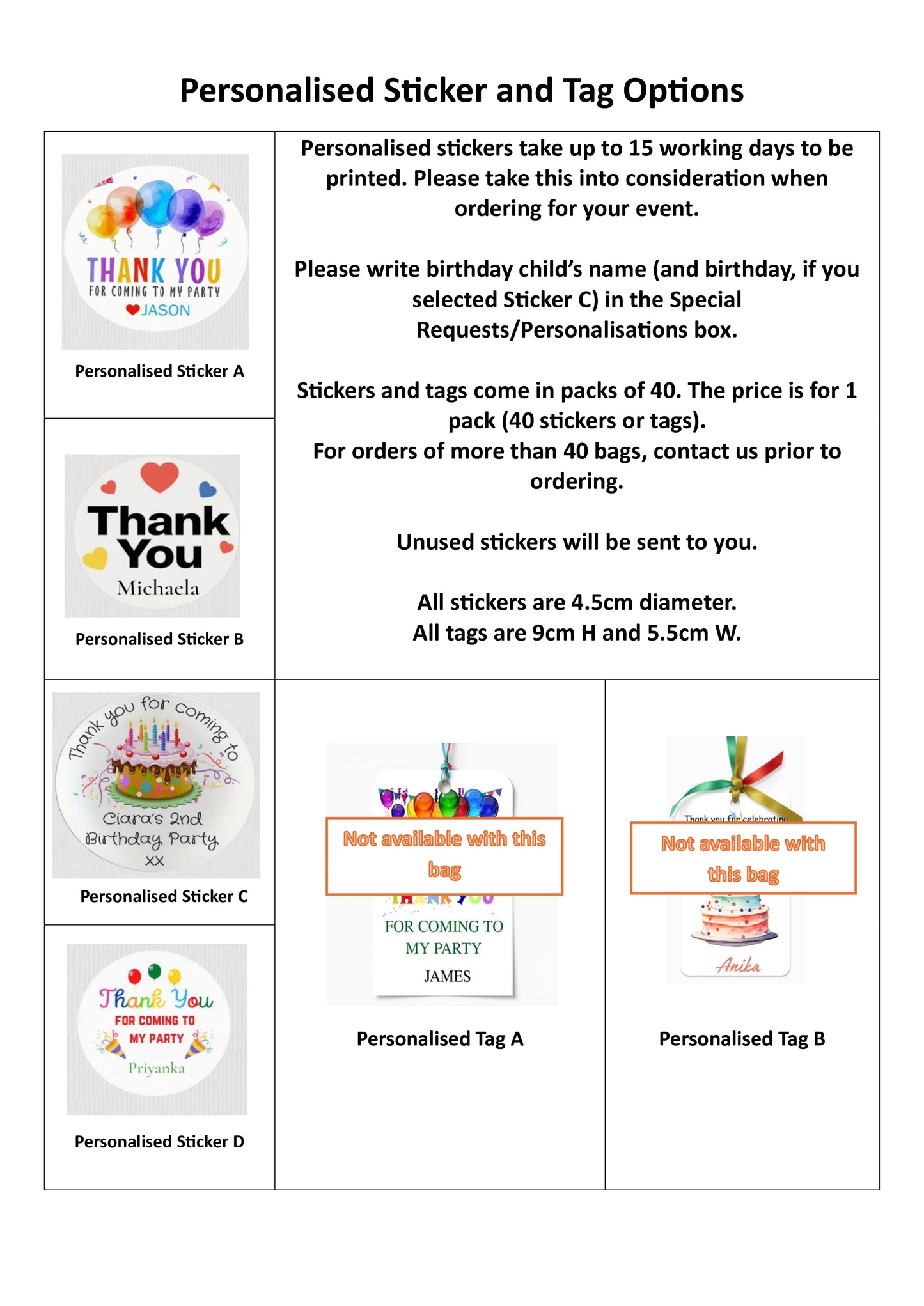 Small Box Lolly Bag (with Party Mix Lollies)